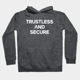 Unique Logo with Arrow Pointing Upward for Trustless and Secure / Black Hoodie